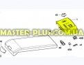 Лицевая пластмассовая панель Electrolux 1081729012 Original для стиральной машины Фото №1