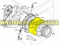 Передня частина бака Zanussi 1245110422 Original для пральної машини Фото №1