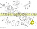 Резина (манжет) люка совместимая с Bosch 361127 для стиральной машины Фото №9