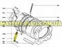 Амортизатор квадратный, пластиковый на защелках совместим с Electrolux Zanussi 4071361465 для стиральной машины Фото №4