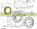 Резина (манжет) люка Whirlpool 480111100188 для стиральной машины Фото №1