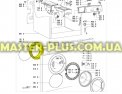 Резина (манжет) люка Whirlpool 481246068617 Original для стиральной машины Фото №1