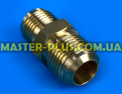 Муфта латунная 3/8&quot; - 1/2&quot; нар. резьба для кондиционера Фото №1