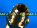 Муфта латунная 3/8&quot; - 1/2&quot; нар. резьба для кондиционера Фото №4