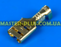 Клемма плоская (мама), гнездо 6.3mm, под кабель, без изоляции  Фото №2