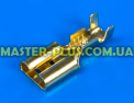 Клемма плоская (мама), гнездо 6.3mm, под кабель, без изоляции  Фото №1