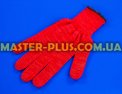 Перчатки трикотажные красные с ПВХ точкой (10 класс, 3 нитки) Фото №2