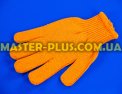 Перчатки трикотажные оранжевые с ПВХ точкой (7 класс, 5 ниток) Фото №2