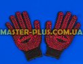 Перчатки трикотажные черные с ПВХ точкой двухсторонние (10 класс, 3 нитки) Фото №1