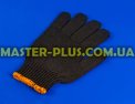 Перчатки трикотажные черные с ПВХ точкой (7 класс, 5 ниток) Фото №2