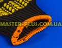 Перчатки трикотажные черные с ПВХ точкой (7 класс, 5 ниток) Фото №4