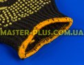 Перчатки трикотажные черные с ПВХ точкой (7 класс, 5 ниток) Фото №4