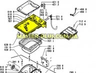 Часть корпуса верхняя панель пласт. Whirlpool  481244011637 для стиральной машины