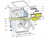 Панель управління (пласт.) Пральної машини Indesit C00272350 для пральної машини