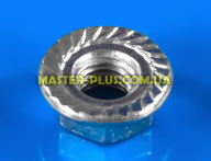 Гайка М5 с зубчатым фланцем (оцинкованная) DIN 6923