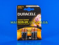 Батарейка Duracell AAA (LR03) MN2400 4шт (5000394052543 / 81545421) для електротоварів