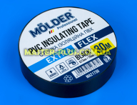 Изолента черная Molder 19мм 30м отличного качества