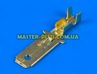 Клемма ножевая (папа), 6.3mm, под кабель, без изоляции