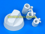 Ручка плиты универсальная белая + 3 переходника