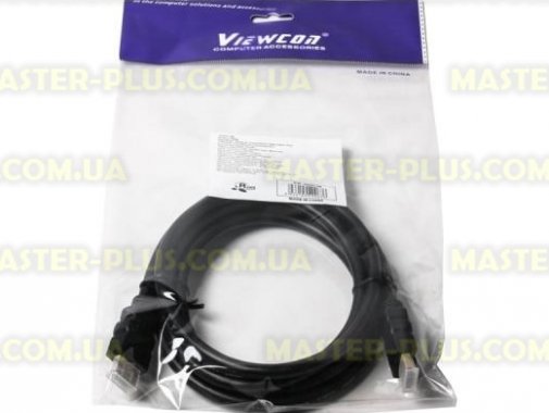 

Кабель мультимедийный HDMI to HDMI 3.0m Viewcon (VD 093-3м.)