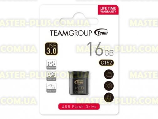 

USB флеш накопитель Team 16GB C152 Black USB3.0 (TC152316GB01)