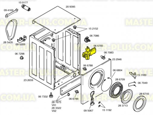 Замок (УБЛ) Bosch ROLD DS88-57021 для стиральной машины