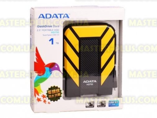 

Внешний жесткий диск 2.5" 1TB ADATA (AHD710-1TU3-CYL)