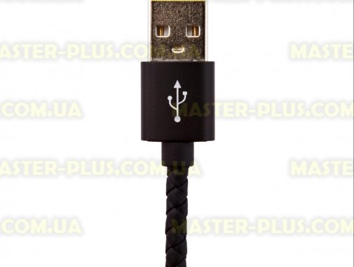 

Дата кабель LogicPower USB 2.0 -&gt; micro USB 1м B (кож. плетение) черный /Retail (5129)