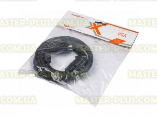 

Кабель мультимедийный VGA 3.0m Maxxter (V-VGA-10)