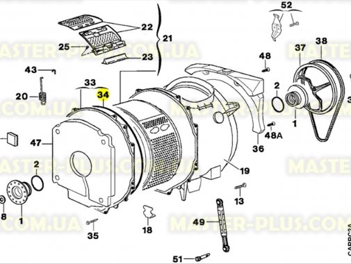 

Уплотнительная резина бака Electrolux 1240159036