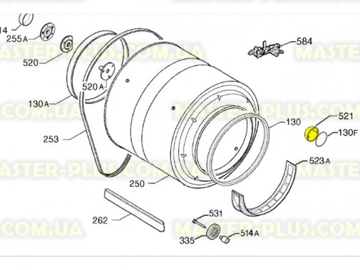 

Плафон подсветки барабана Electrolux 1258462033