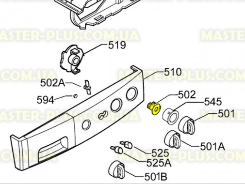 Ручка выбора программ (внутренняя часть) Zanussi 1260566003 Original для стиральной машины