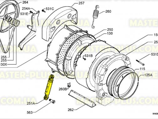 

Амортизатор 80N Electrolux 1322553015 Original