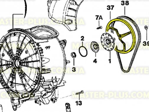 

Шкив Zanussi 1462591015