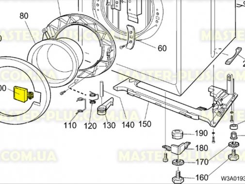 Ручка дверки (люка) Electrolux 1508509005 Original для стиральной машины