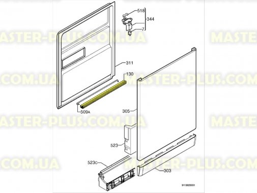 

Уплотнитель нижний Electrolux 1527401002