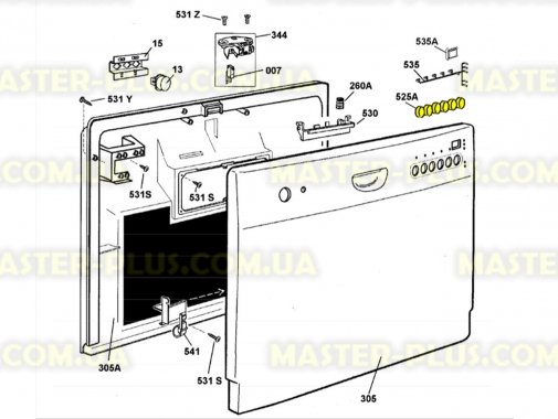 

Фальш кнопка питания Electrolux 1551339003