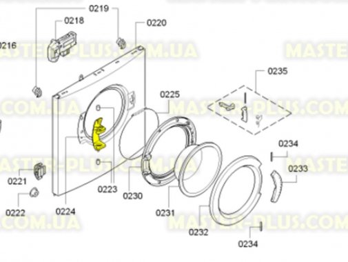 Завіс (петля) дверки Bosch Siemens 171269 для пральної машини