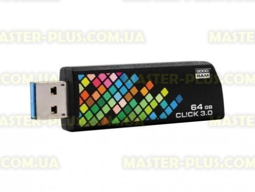 

USB флеш накопитель GOODRAM 64GB CL!CK Black USB 3.0 (PD64GH3GRCLKR9)