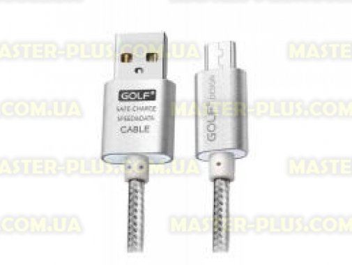 

Дата кабель Golf Metal microUSB Silver (46454 / GC-10)