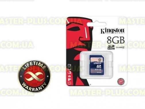 

Карта памяти 8Gb SDHC class 4 Kingston (SD4/8GB)