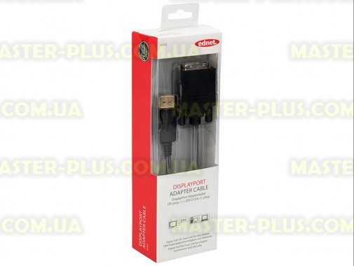

Кабель мультимедийный DIGITUS Display Port to DVI-D 1.8m (84502)