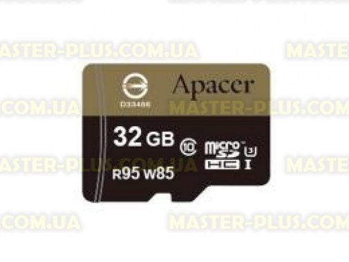 

Карта памяти Apacer 32GB microSDHC UHS-I (95/85) U3 Class10 w/0 Adapter RP (AP32GMCSH10U4-R)