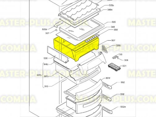 Ящик морозильної камери (верхній) Electrolux 2144686074 для холодильника