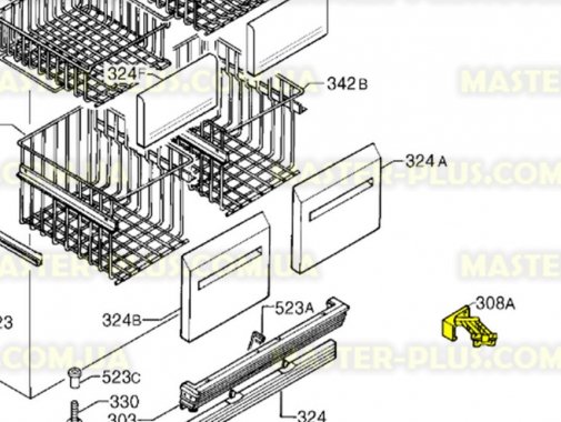 Завіс (петля) дверки Zanussi 2211222027 Original для холодильника