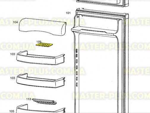Лоток для яиц холодильника Electrolux 2231024312 Original  для холодильника