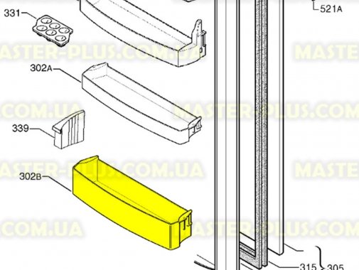 Полка для бутылок холодильника  Zanussi  2246613174 для холодильника