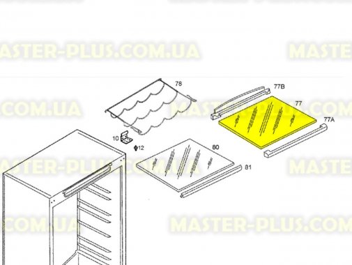 Полка в холодильник Electrolux 2426291064  для холодильника