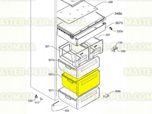 Ящик морозильної камери (середній) Electrolux 2426355604 для холодильника
