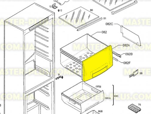 Панель ящика для овощей Electrolux 2426444010 Original  для холодильника